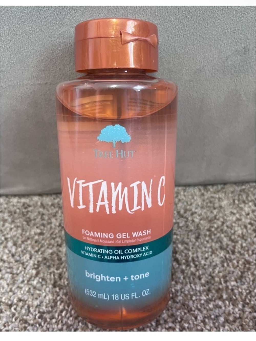 Tree Hut Vitamin C Foaming Gel Wash – Brighten + Tone – 18 oz